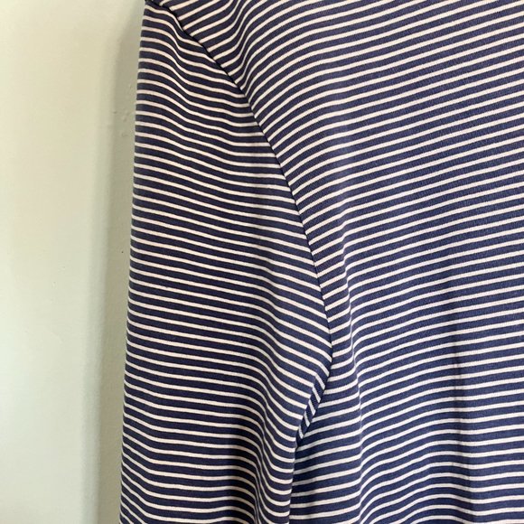 Lululemon 5 Year Basic Long Sleeve Hyper Stripe Ink Blue Vapor size XL - Picture 4 of 7